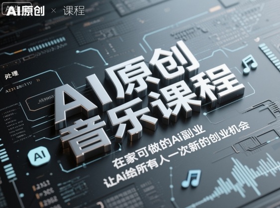 AI原创音乐课程，在家可做的Ai副业，让Ai给所有人一次新的创业机会-佐思资源网下载-专注于互联网平台分享平台