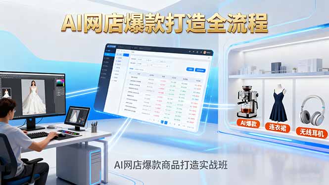 AI网店爆款商品打造实战班：AI技术实现商品图智能处理，快速搭建AI网店-佐思资源网下载-专注于互联网平台分享平台