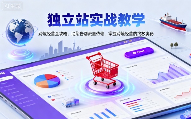独立站实战教学，跨境经营全攻略，助您告别流量依赖，掌握跨境经营的终极奥-佐思资源网下载-专注于互联网平台分享平台
