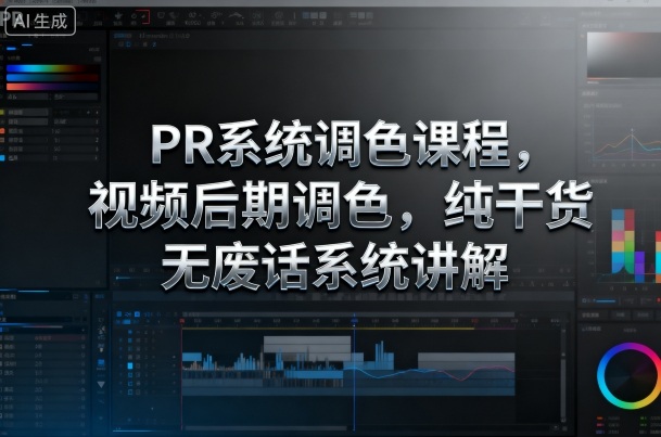 PR系统调色课程，视频后期调色，纯干货无废话系统讲解-佐思资源网下载-专注于互联网平台分享平台