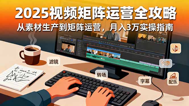 2025短视频矩阵运营全攻略：从素材生产到矩阵运营，月入3万实操指南-佐思资源网下载-专注于互联网平台分享平台