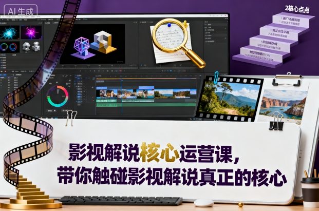 影视解说核心运营课，带你触碰影视解说真正的核心-佐思资源网下载-专注于互联网平台分享平台