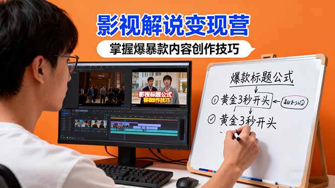 影视解说变现营：通过30+实战案例爆款内容创作技巧，掌握影视解说盈利密码-佐思资源网下载-专注于互联网平台分享平台