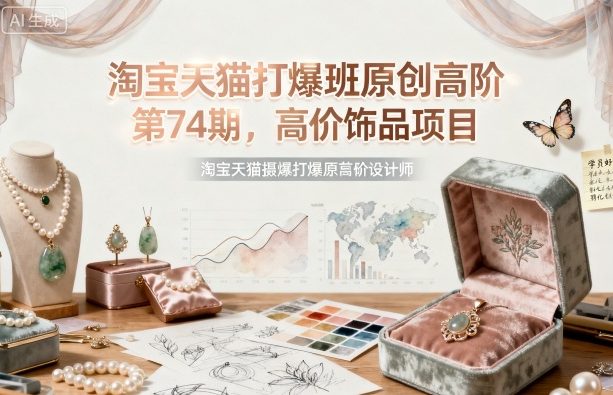 淘宝天猫打爆班原创高阶第74期，高价饰品项目-佐思资源网下载-专注于互联网平台分享平台