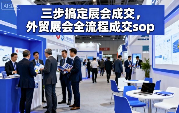 三步搞定展会成交，外贸展会全流程成交sop-佐思资源网下载-专注于互联网平台分享平台
