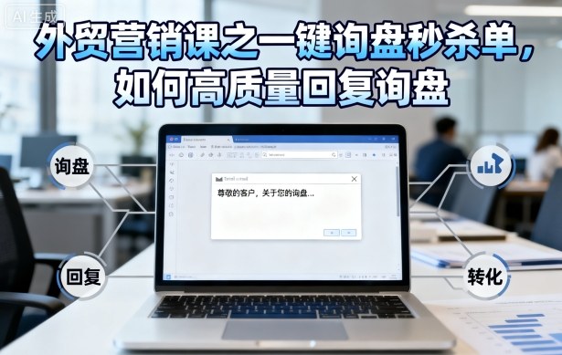 外贸营销课之一键询盘秒杀单，如何高质量回复询盘-佐思资源网下载-专注于互联网平台分享平台