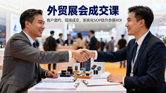 外贸展会成交课，含目标制定、客户邀约、现场成交，系统化SOP提升参展ROI-佐思资源网下载-专注于互联网平台分享平台