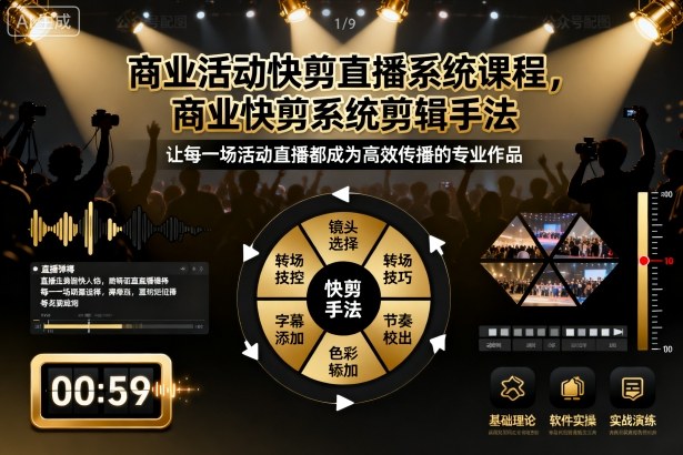 商业活动快剪直播系统课程，商业快剪系统剪辑手法-佐思资源网下载-专注于互联网平台分享平台