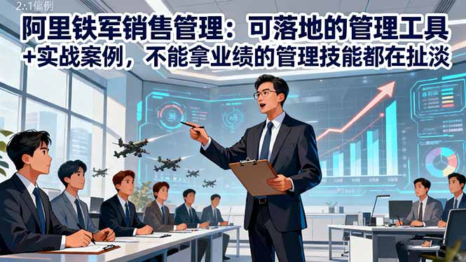 阿里铁军销售管理:可落地的管理工具+实战案例,不能拿业绩的管理都在扯淡网赚项目-副业赚钱-互联网创业-资源整合御文网赚-佐思资源网下载-专注于互联网平台分享平台