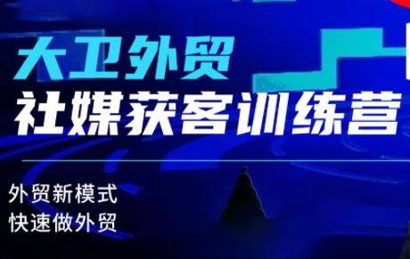 大卫老师·外贸社媒获客独家训练营(更新)-白蛇网赚-佐思资源网下载-专注于互联网平台分享平台