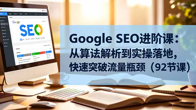 Google SEO进阶课：从算法解析到实操落地，快速突破流量瓶颈(92节课-白蛇网赚-佐思资源网下载-专注于互联网平台分享平台