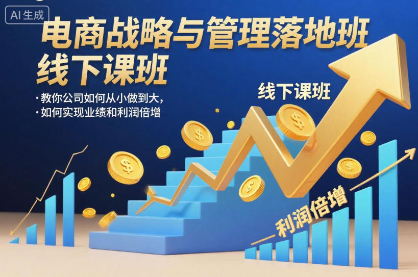 电商战略与管理落地班线下课，教你公司如何从小做到大，如何实现业绩和利润倍增【录音】-白蛇网赚-佐思资源网下载-专注于互联网平台分享平台