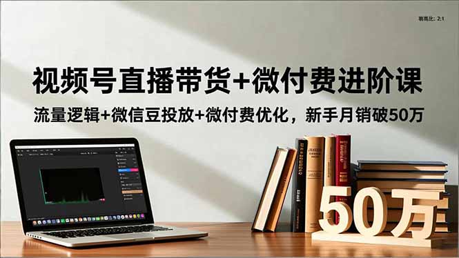 视频号直播带货+微付费进阶课：流量逻辑+微信豆投放+微付费优化，新手月销破50万-白蛇网赚-佐思资源网下载-专注于互联网平台分享平台