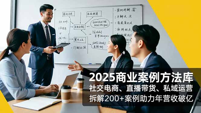 2025商业案例方法库，社交电商、直播带货、私域运营，拆解200+案例助力年营收破亿-白蛇网赚-佐思资源网下载-专注于互联网平台分享平台