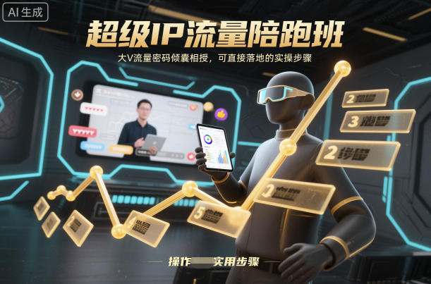 超级IP流量陪跑班，大V流量密码倾囊相授，可直接落地的实操步骤-白蛇网赚-佐思资源网下载-专注于互联网平台分享平台