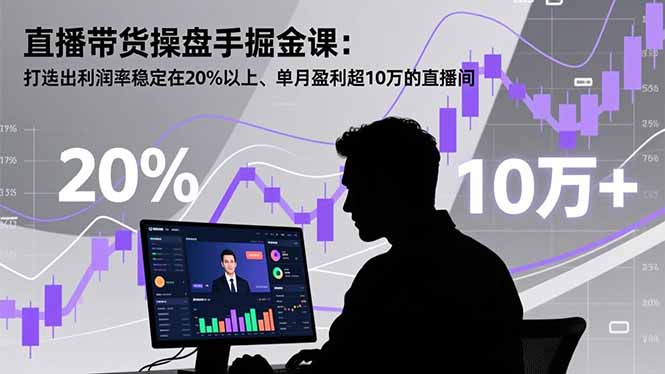 直播带货操盘手掘金课：打造出利润率稳定在20%以上、单月盈利超10万的直播间-白蛇网赚-佐思资源网下载-专注于互联网平台分享平台
