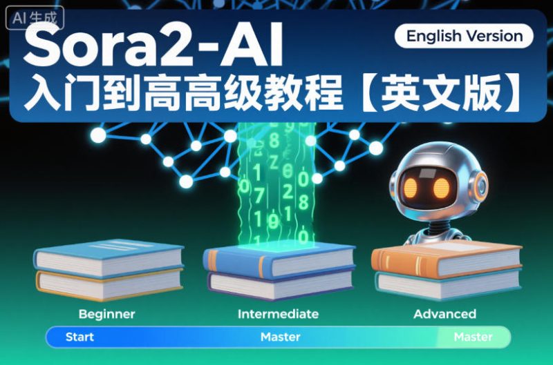 Sora2-AI入门到高级教程【英文版】-白蛇网赚-余宽网创