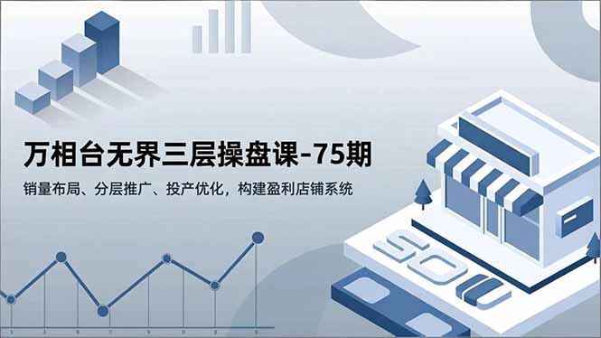 万相台无界三层操盘课-75期，销量布局、分层推广、投产优化，构建盈利店铺系统-白蛇网赚-佐思资源网下载-专注于互联网平台分享平台