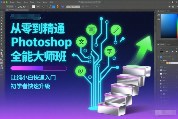 从零到精通Photoshop全能大师班，让纯小白快速入门，初学者快速升级-白蛇网赚-佐思资源网下载-专注于互联网平台分享平台