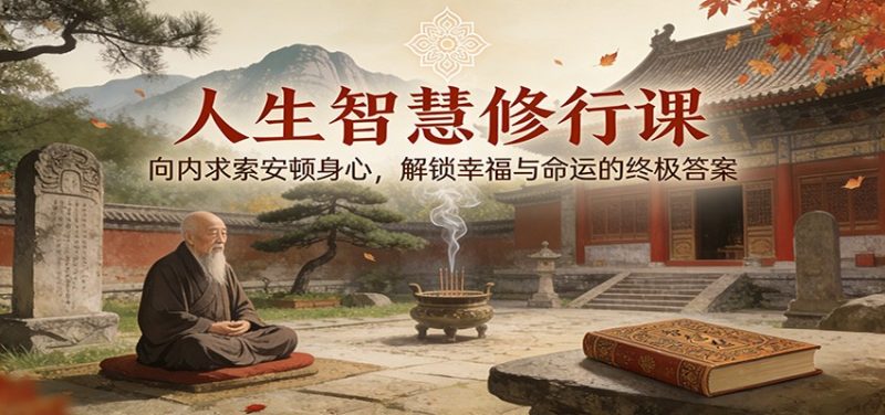 人生智慧修行课：向内求索安顿身心，解锁幸福与命运的终极答案-白蛇网赚-余宽网创