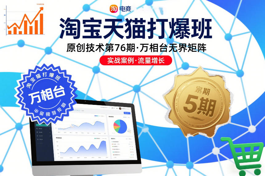 淘宝天猫打爆班原创技术第76期，万相台无界矩阵-白蛇网赚-余宽网创