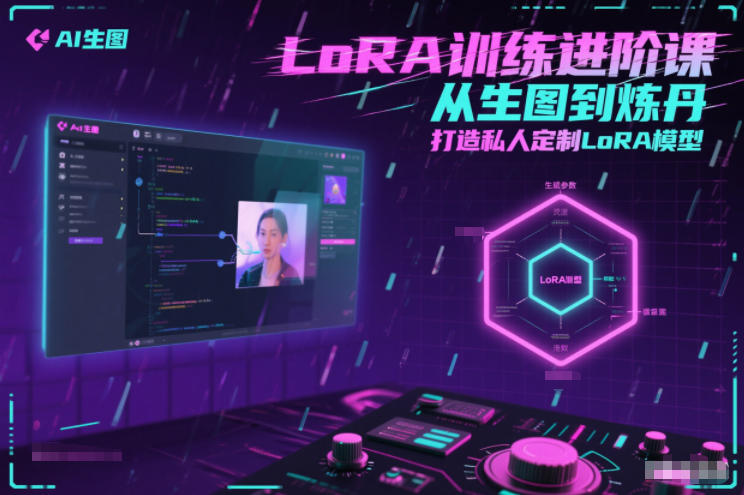 LoRA训练进阶课，从生图到炼丹，打造私人定制LoRA模型-白蛇网赚-余宽网创