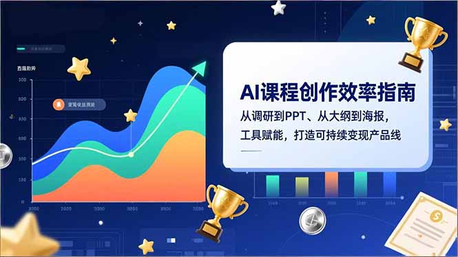 AI课程创作效率指南，从调研到PPT、从大纲到海报，工具赋能，打造可持续变现产品线-白蛇网赚-余宽网创