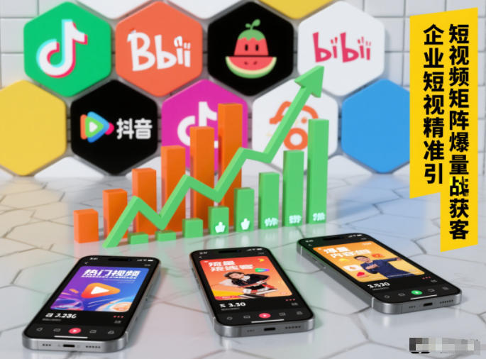 企业短视频精准引流矩阵获客，短视频矩阵爆量战法-白蛇网赚-