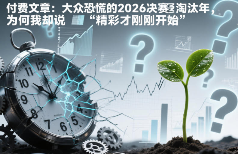 付费文章：大众恐慌的2026决赛淘汰年，为何我却说“精彩才刚刚开始”？-白蛇网赚-