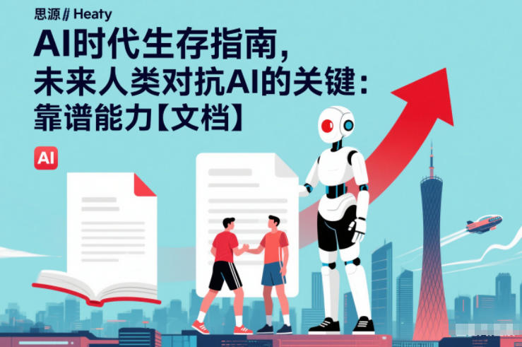 AI时代生存指南，未来人类对抗AI的关键：靠谱能力【文档】-白蛇网赚-余宽网创