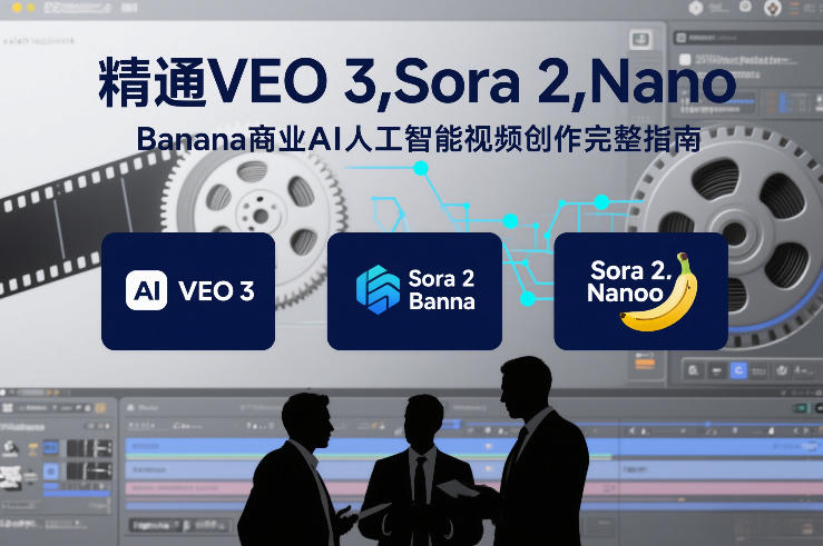 精通VEO 3,Sora 2,Nano Banana商业AI人工智能视频创作完整指南-白蛇网赚-余宽网创