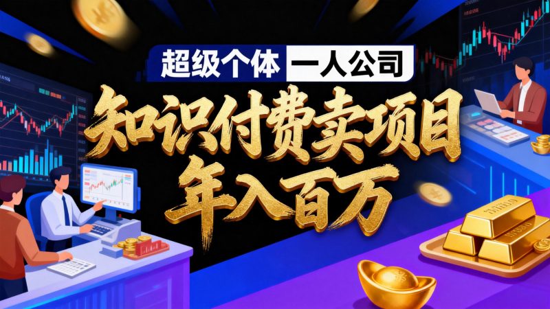 2026年“超级个体一人公司”私域卖项目年入百万，个人IP-精准引流-项目包装-转化成交-白蛇网赚-余宽网创
