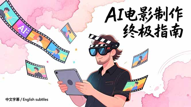 AI电影制作终极指南：从创意到成片，系统掌握智能影视全流程实战课(中英字幕-白蛇网赚-余宽网创