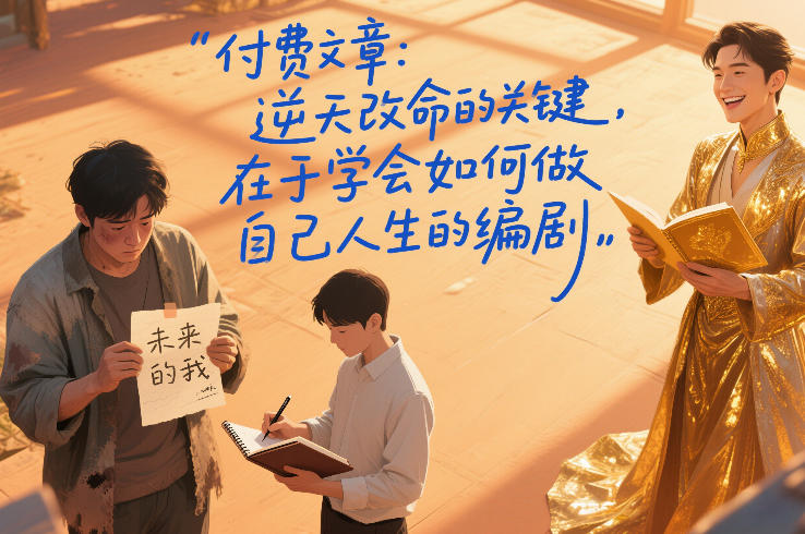 付费文章：逆天改命的关键，在于学会如何做自己人生的编剧-白蛇网赚-余宽网创