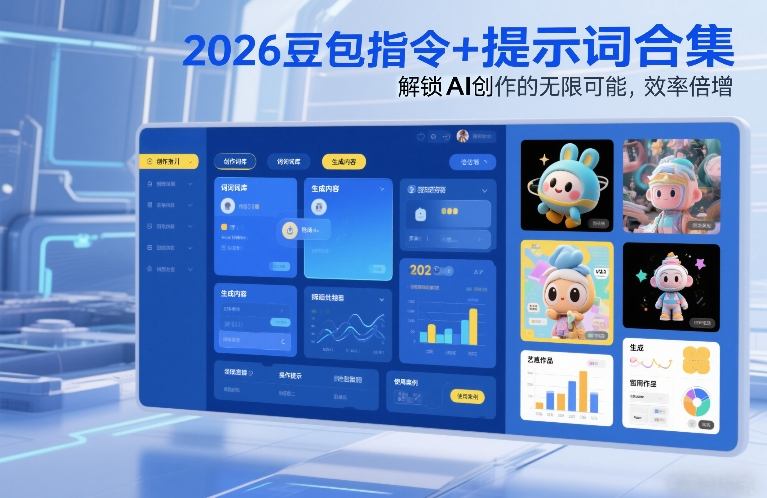 2026豆包指令+提示词合集，解锁AI创作的无限可能，效率倍增-白蛇网赚-余宽网创