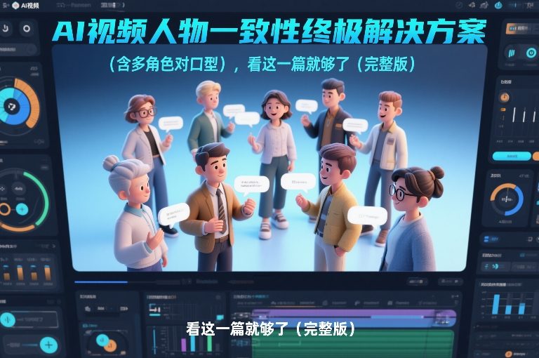 AI视频人物一致性终极解决方案(含多角色对口型)，看这一篇就够了(完整版)-白蛇网赚-余宽网创