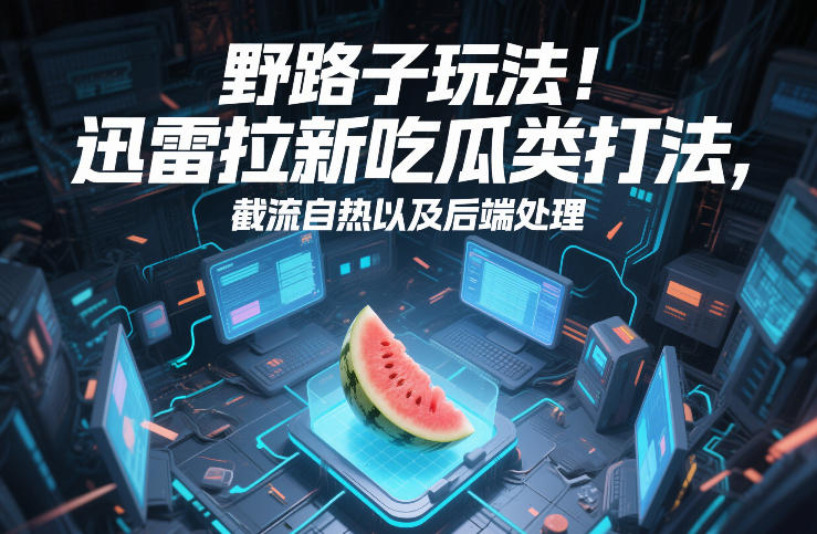 野路子玩法！迅雷拉新吃瓜类打法，截流自热以及后端处理-白蛇网赚-余宽网创