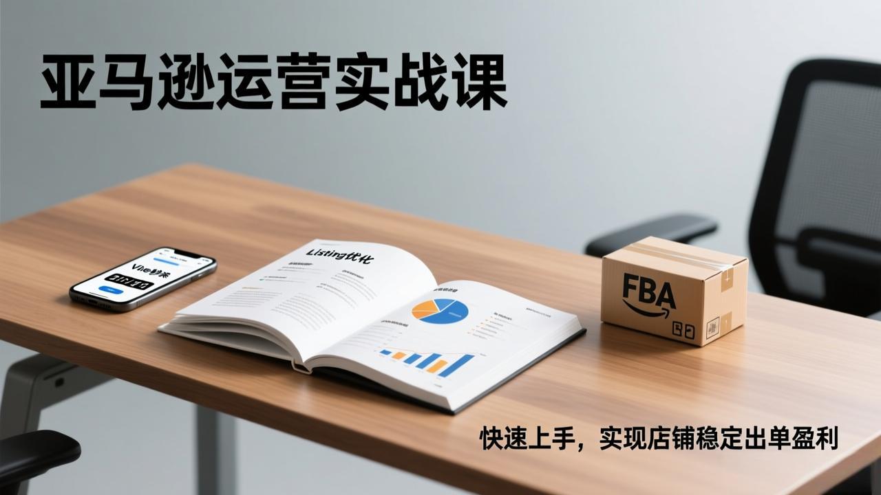 亚马逊运营实战课，Listing优化、Vine秒杀、FBA发货，快速上手，实现店铺稳定出单盈利-白蛇网赚-余宽网创