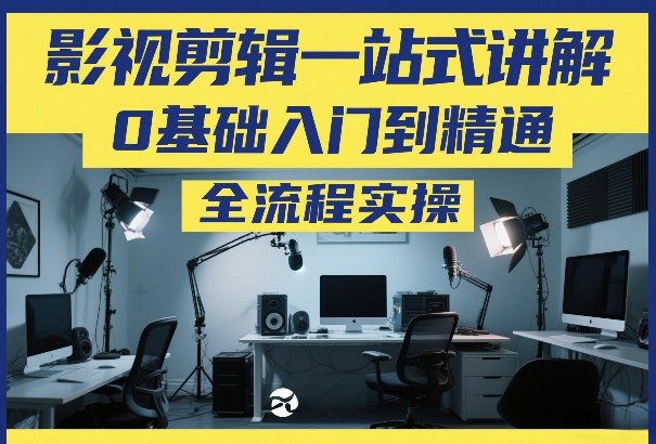 影视剪辑一站式讲解,0基础入门到精通,全流程实操-白蛇网赚-余宽网创