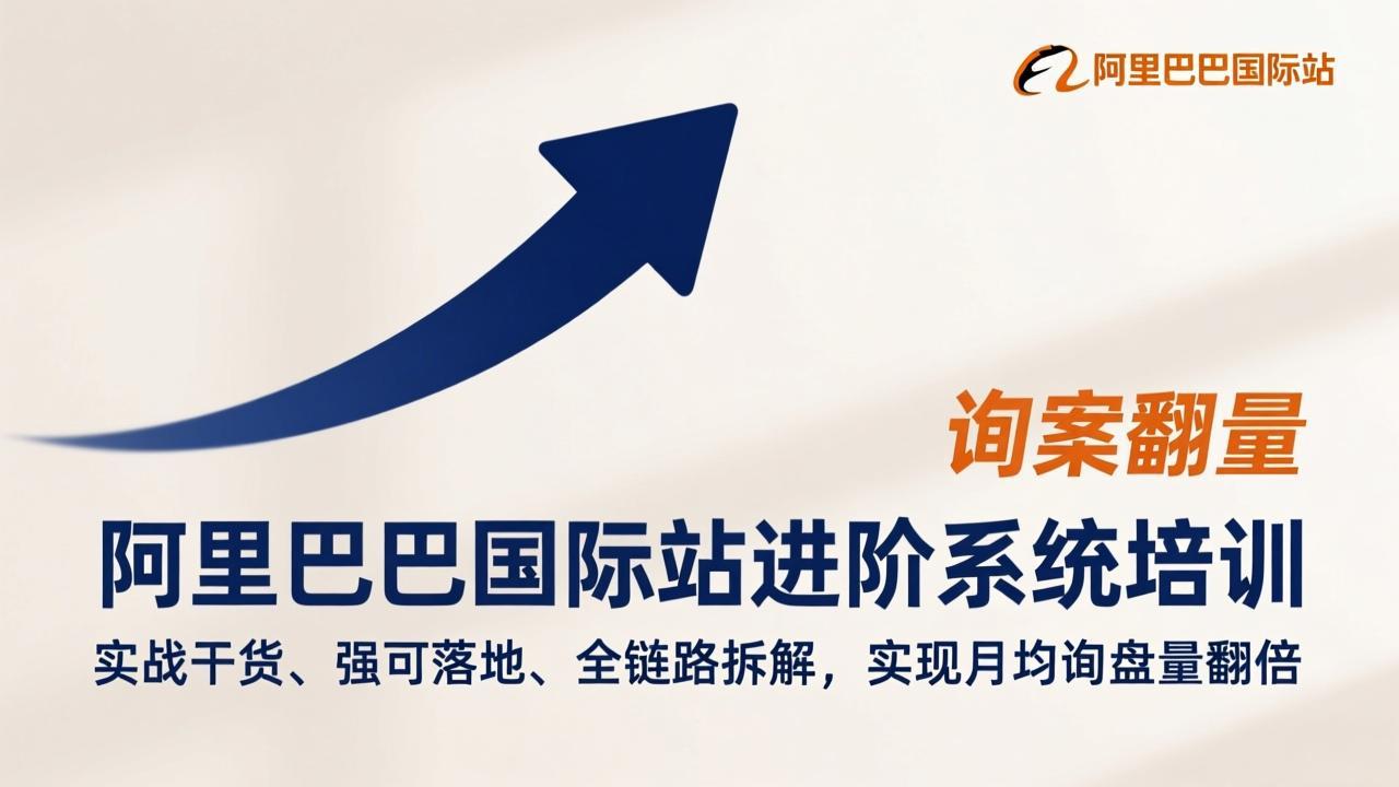 阿里巴巴国际站进阶系统培训，实战干货、强可落地、全链路拆解，实现月均询盘量翻倍-白蛇网赚-余宽网创