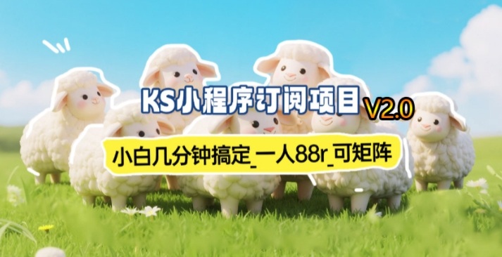 【新一期】小程序订阅_小白几分钟70-80r，可矩阵(已测到账)-白蛇网赚-余宽网创