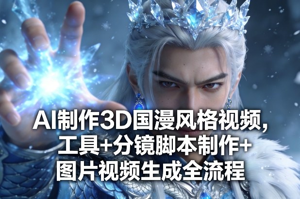 AI制作3D国漫风格视频,工具+分镜脚本制作+图片视频生成全流程-白蛇网赚-余宽网创