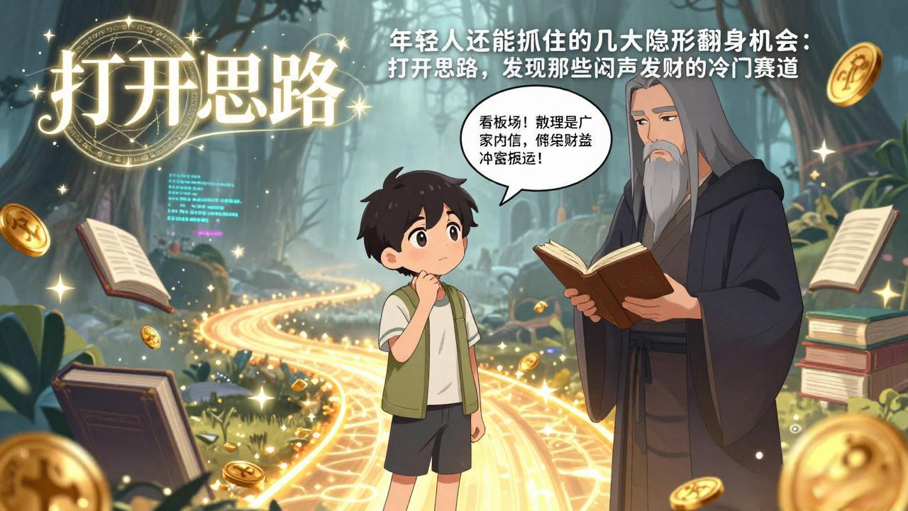 付费文1+2：年轻人还能抓住的几大隐形翻身机会：打开思路，发现那些闷声发财的冷门赛道-白蛇网赚-余宽网创