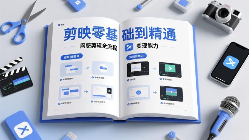 剪映零基础也能快速上手，从入门到精通掌握网感剪辑全流程，掌握能直接变现的剪辑能力-白蛇网赚-余宽网创