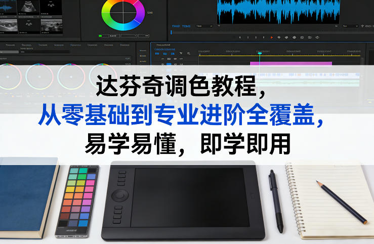 达芬奇调色教程，从零基础到专业进阶全覆盖，易学易懂，即学即用-白蛇网赚-余宽网创