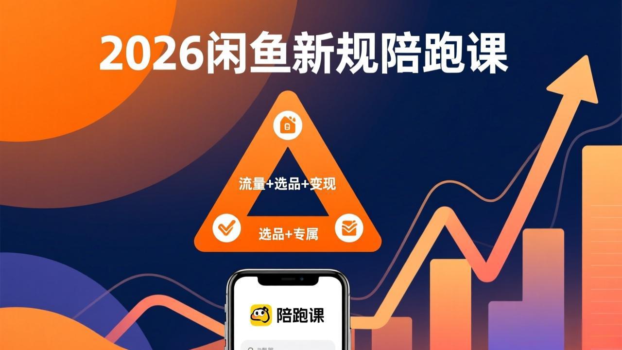2026闲鱼高阶陪跑课全新上线，带你吃透新规玩转选品流量，从零搭建稳定变现盈利体系-白蛇网赚-余宽网创