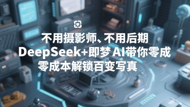 不用摄影师、不用后期，DeepSeek+即梦AI带你零成本解锁百变写真！-白蛇网赚-余宽网创