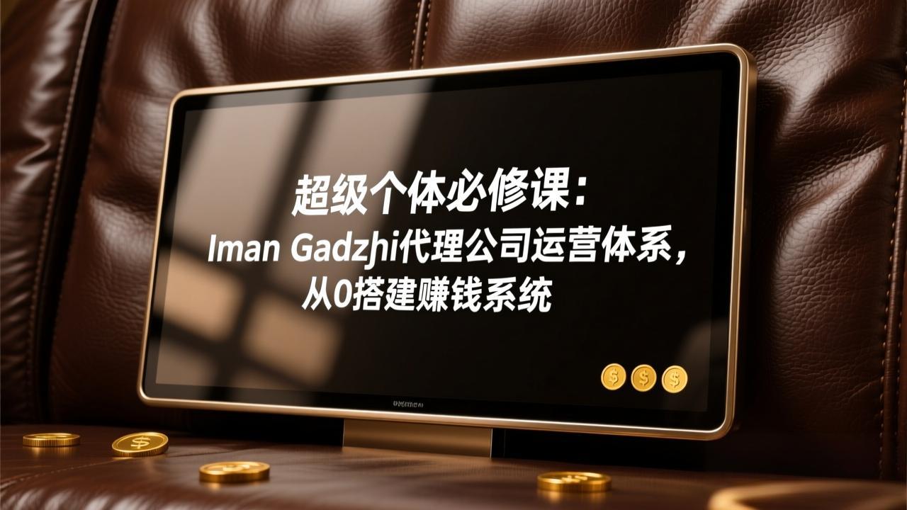 超级个体必修课：Iman Gadzhi代理公司运营体系，从0搭建赚钱系统-白蛇网赚-余宽网创