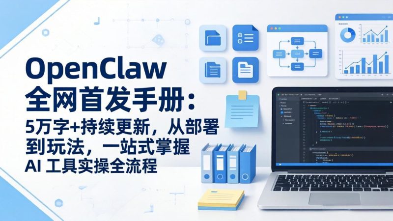 OpenClaw 全网首发手册：5万字+持续更新，从部署到玩法，一站式掌握 AI 工具实操全流程-余宽网创