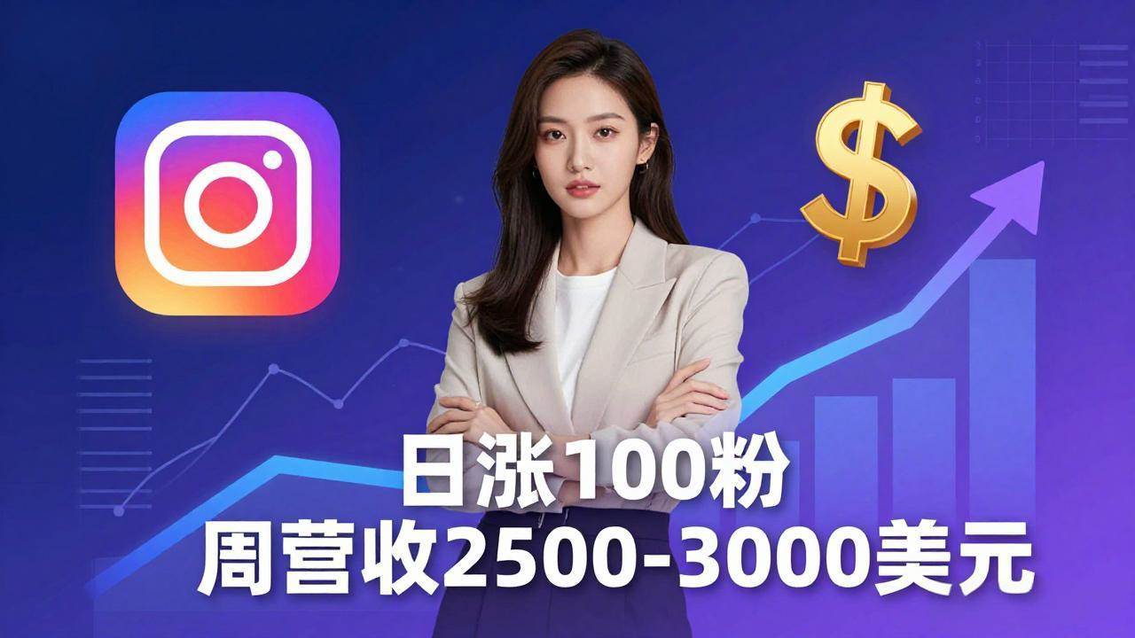 （18299期）想做数字产品？Sheri亲授：日涨100粉、每周2500至3000美元的营收，Instagram躺着赚-余宽网创